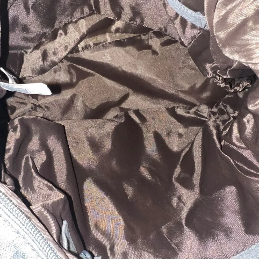 Thirty-One Solid Gray Diaper Bag Unisex Shoulder Bag EUC